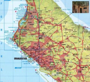 Vakantiewoning Aruba kaart2 300x273 - Kaart Aruba